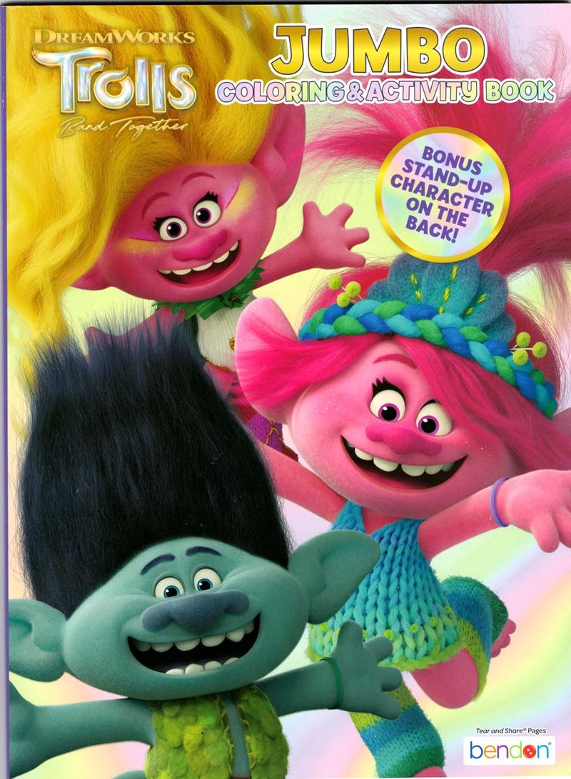 Bendon Trolls Coloring and Stickers Activity Book Bundle with Coloring Book, Trolls Activity Packs, Stickers, and More - Image 2